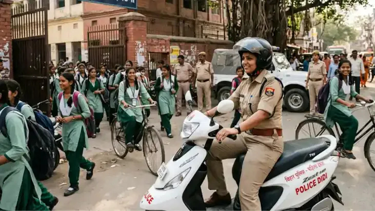 बिहार में अब स्कूल-कॉलेज के बाहर बाइक पर दिखेंगी ‘पुलिस दीदी’: 4,700 वाहन रवाना, छात्राओं की सुरक्षा के लिए तय होगी दो घंटे की विशेष गश्त