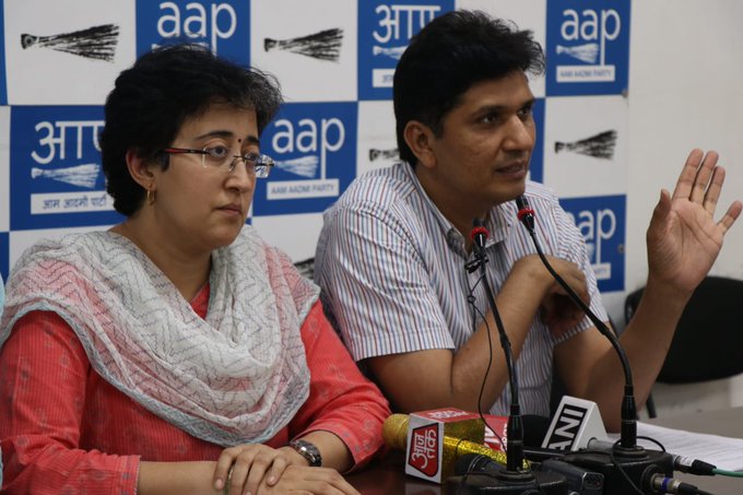 बीजेपी के झूठ के खिलाफ आम आदमी पार्टी ने दिल्ली में मनाया धोखा दिवस