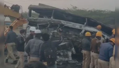 karnataka bus truck accident